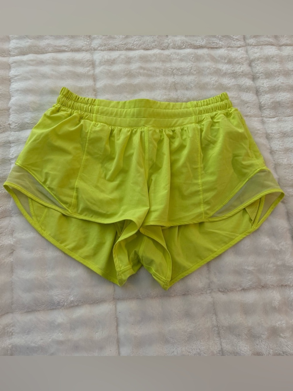 lululemon athletica Neon Yellow Athletic Shorts